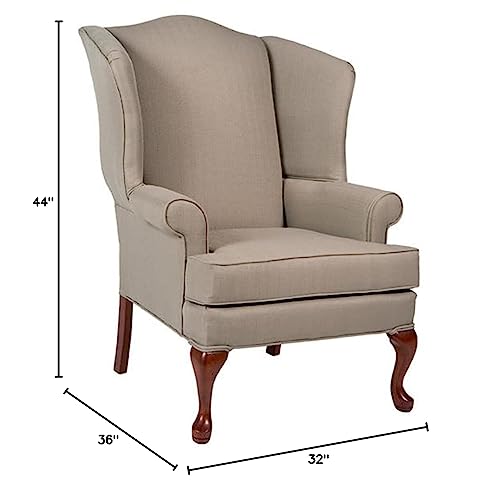 Comfort Pointe Beige Erin Wing Back Chair